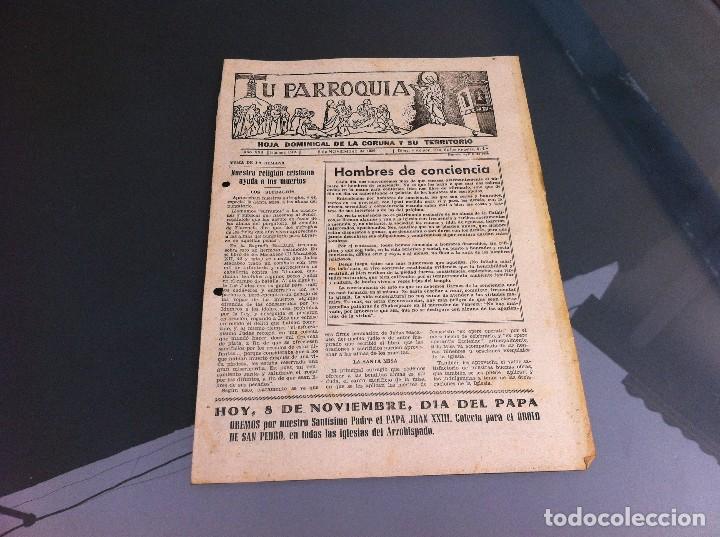 Collectionnisme Papier divers: TU PARROQUIA (HOJA DOMINICAL DE LA CORU&Ntilde;A Y SU TERRITORIO) 1959. N&ordm; 1204