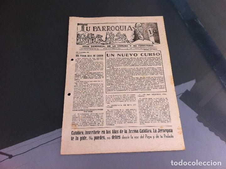Collectionnisme Papier divers: TU PARROQUIA (HOJA DOMINICAL DE LA CORU&Ntilde;A Y SU TERRITORIO) 1960. N&ordm; 1255