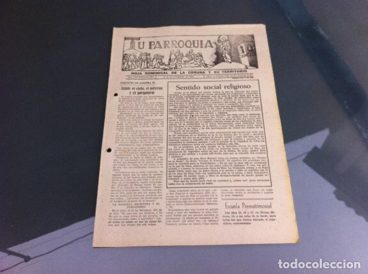 Paper Collecting Others: TU PARROQUIA (HOJA DOMINICAL DE LA CORU&Ntilde;A Y SU TERRITORIO) 1960. N&ordm; 1257