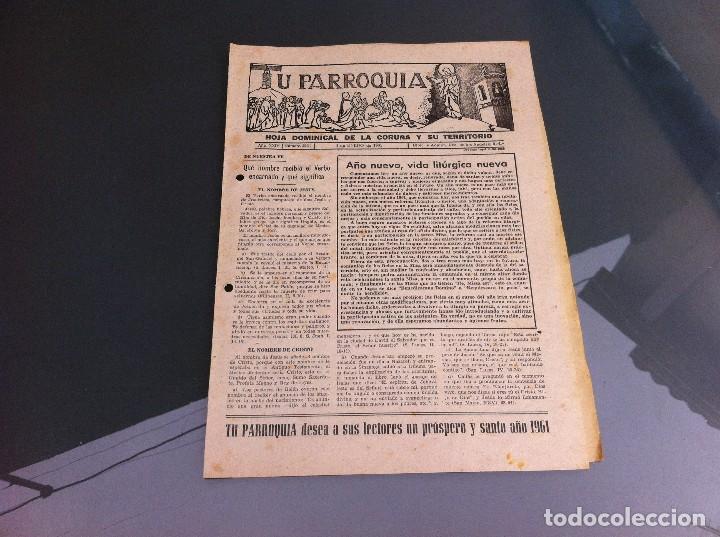 Paper Collecting Others: TU PARROQUIA (HOJA DOMINICAL DE LA CORU&Ntilde;A Y SU TERRITORIO) 1961. N&ordm; 1264