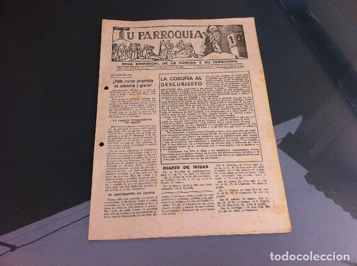 Collectionnisme Papier divers: TU PARROQUIA (HOJA DOMINICAL DE LA CORU&Ntilde;A Y SU TERRITORIO) 1961. N&ordm; 1270