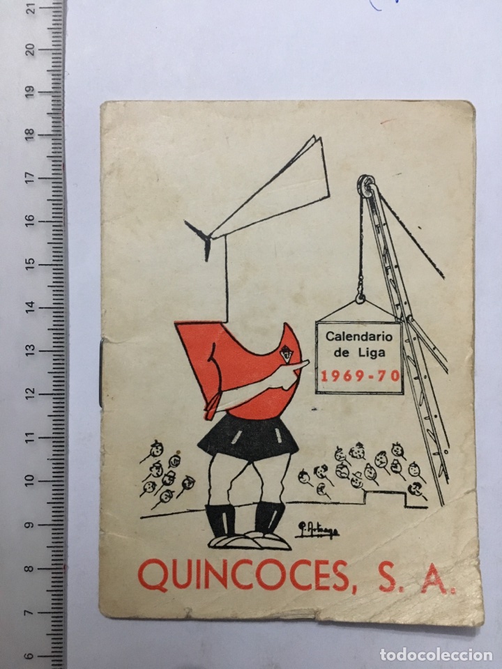 Otros Art&iacute;culos de Coleccionismo en Papel: CALENDARIO DE LIGA 1969-70. QUINCOCES, S. A. A&Ntilde;O 1969
