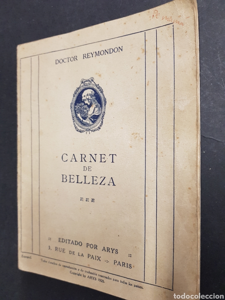 Sammelleidenschaft Andere Papierartikel: doctor reymondon - carnet de belleza - 1920 - tdkp7