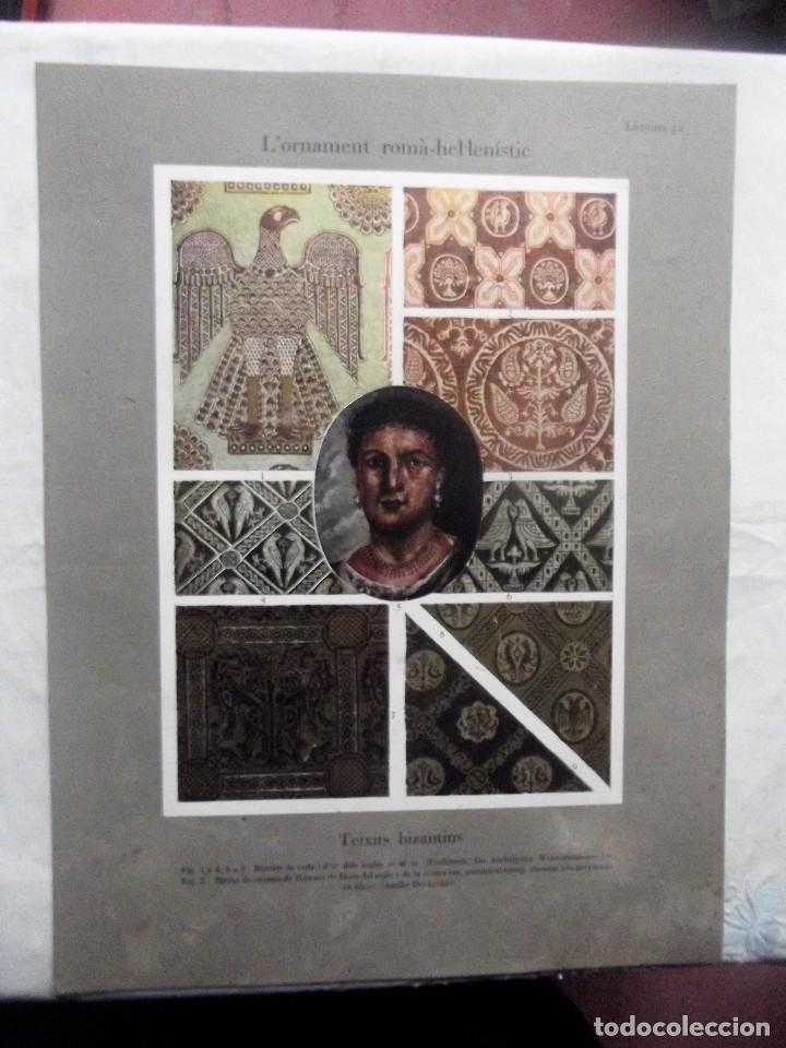 Otros Art&iacute;culos de Coleccionismo en Papel: L&acute;ORNAMENT ROMA - HEL - LENISTICS / TEIXITS BIZANTINS  LAMINA N&ordm; 52