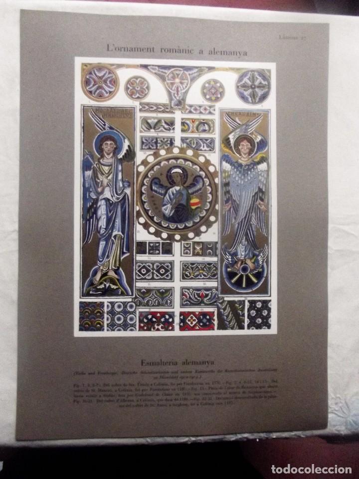 Otros Art&iacute;culos de Coleccionismo en Papel: L&acute;ORNAMENT ROMANIC A ALEMANYA / ESMALTERIA  ALEMANYA  LAMINA N&ordm; 27