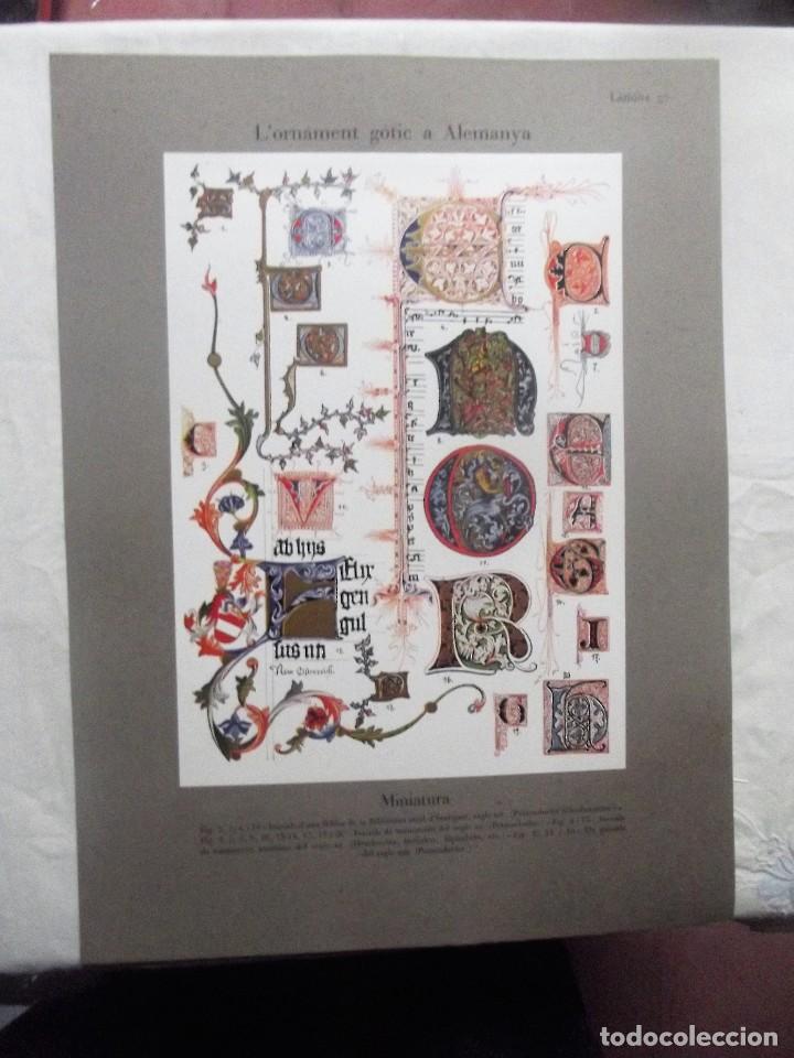 Otros Art&iacute;culos de Coleccionismo en Papel: L&acute;ORNAMENT GOTIC A ALEMANYA  / MINIATURA  LAMINA N&ordm; 57
