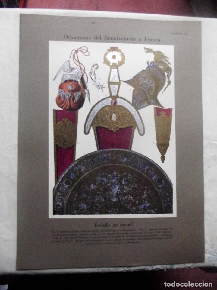 Otros Art&iacute;culos de Coleccionismo en Papel: ORNAMENTS DEL RENAIXEMENT A FRANCA  LAMINA N&ordm; 28