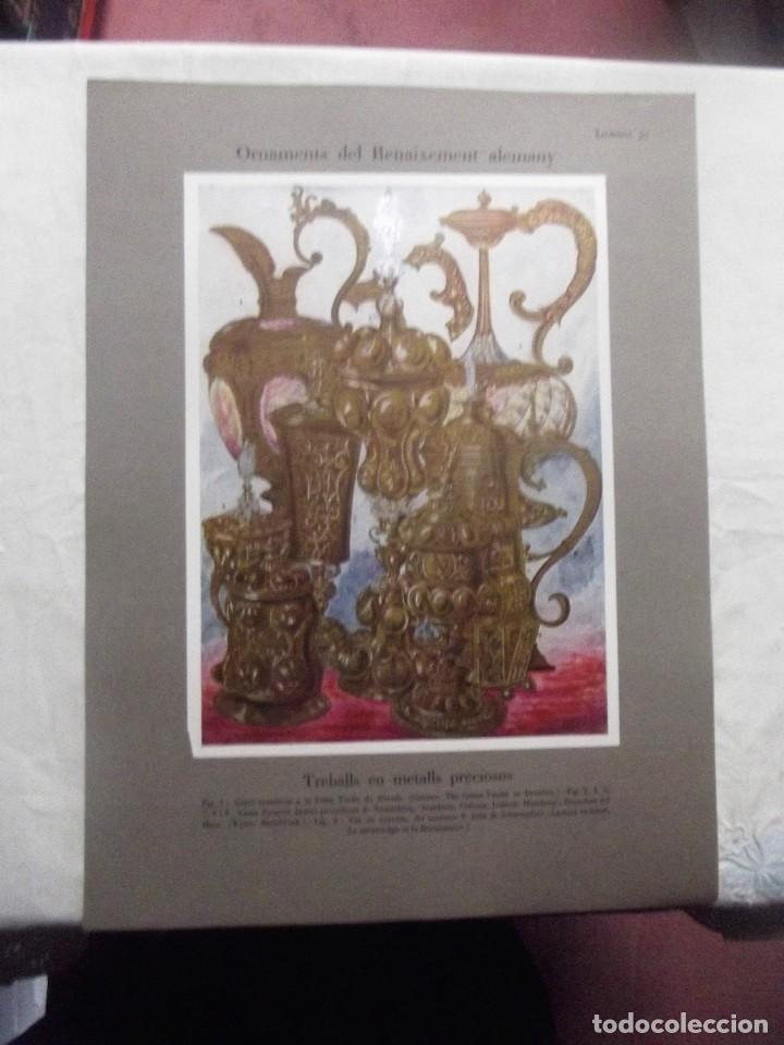 Collectionnisme Papier divers: ORNAMENTS DEL RENAIXEMEMT ALEMANY / TREBALLS EN METALLS  PRECIOSOS  LAMINA N&ordm; 37