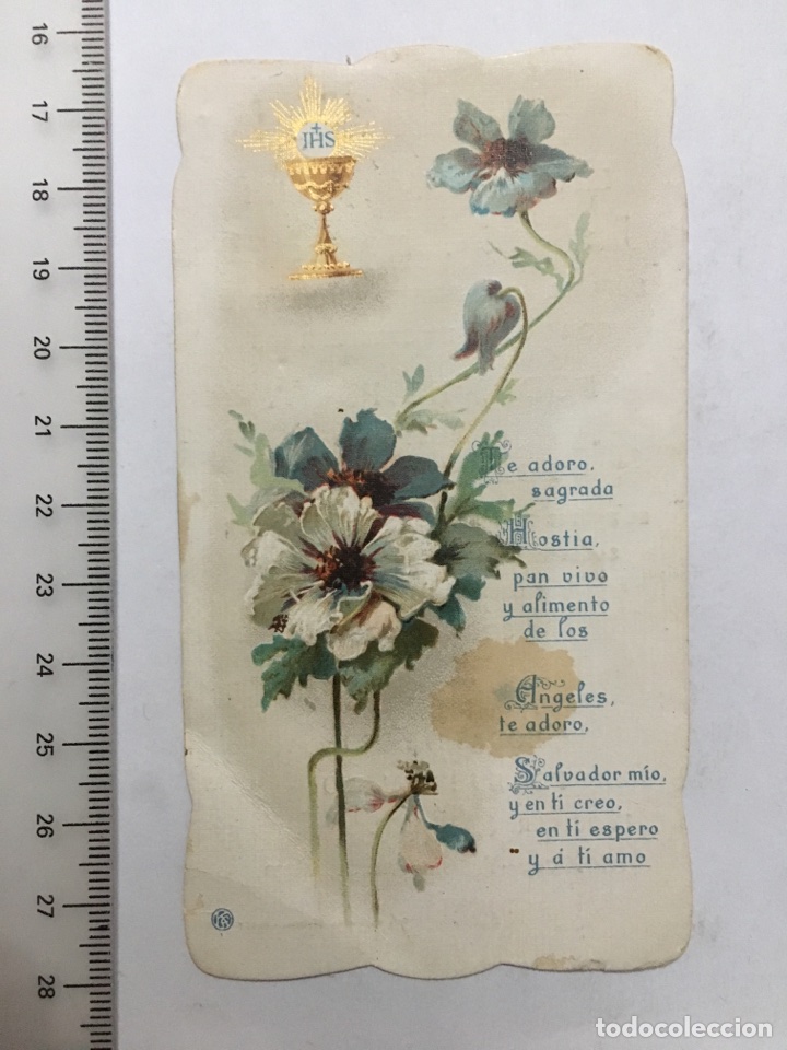Otros art&iacute;culos de coleccionismo en papel: ESTAMPA RELIG. BODAS DE PLATA DEL CAPELL&Aacute;N JOS&Eacute; BORONAT PAYA. IGLESIA STO SEPULCRO. ALCOY, 1920