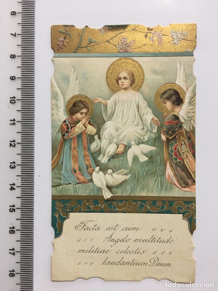 Otros art&iacute;culos de coleccionismo en papel: ESTAMPA RELIGIOSA. NI&Ntilde;O JES&Uacute;S RODEADO DE &Aacute;NGELES. H. 1920?