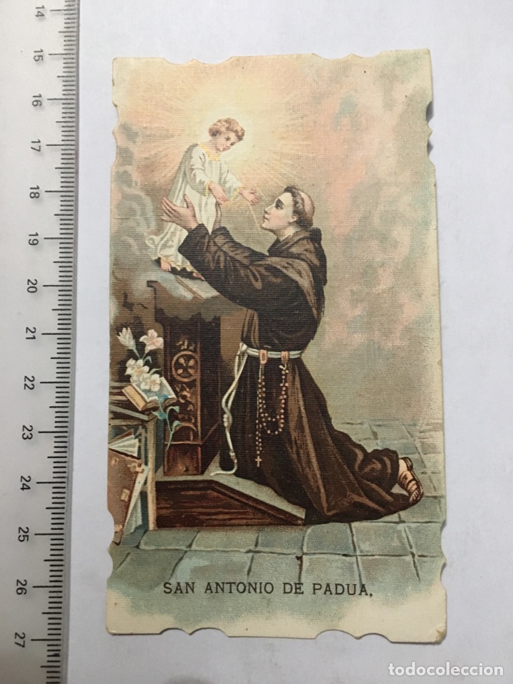 Otros Art&iacute;culos de Coleccionismo en Papel: ESTAMPA RELIGIOSA. SAN ANTONIO DE PADUA. IGLESIA DE STA. CATALINA DE VALENCIA. A&Ntilde;O 1917