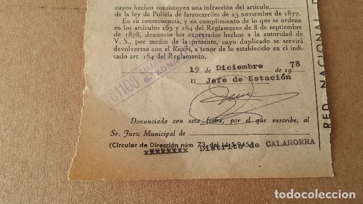Otros art&iacute;culos de coleccionismo en papel: Documento antiguo renfe - Foto 3