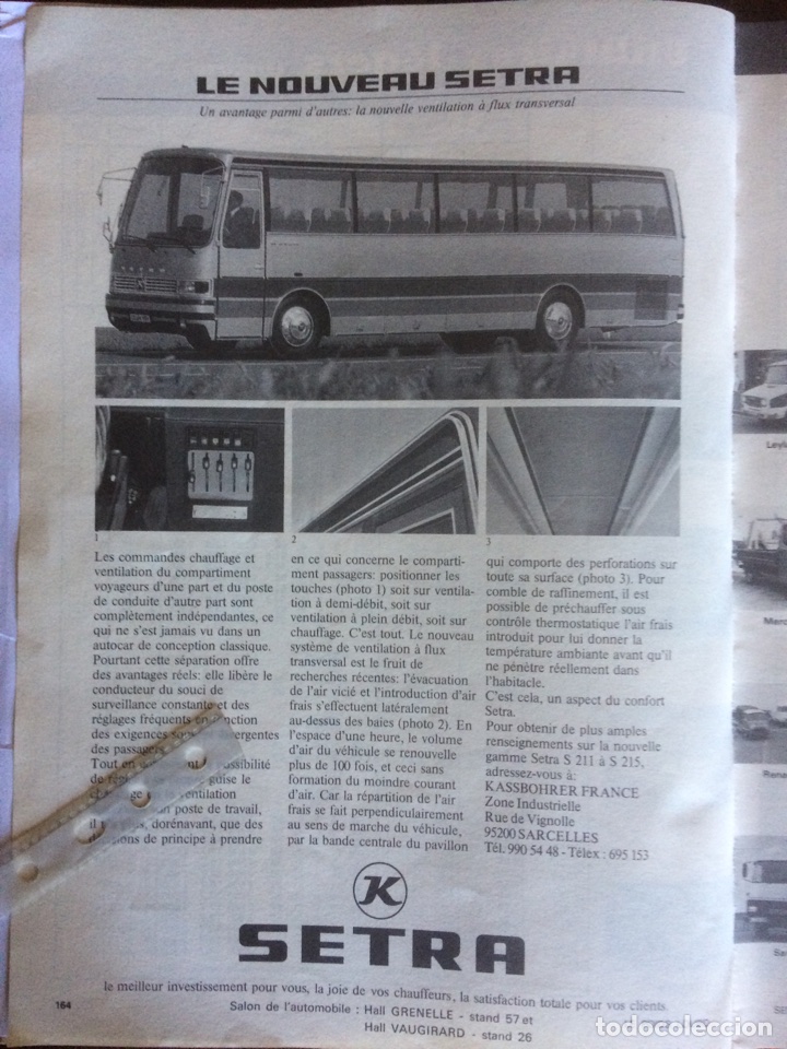 Outros artigos de papel: Publicidad Autob&uacute;s Setra de 1978