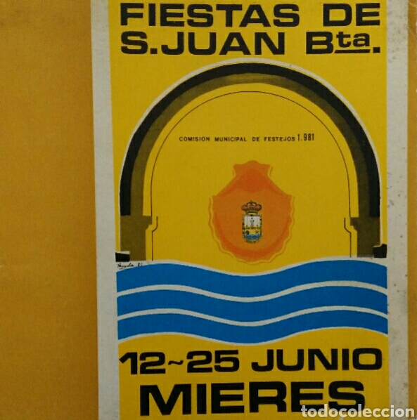 Otros art&iacute;culos de coleccionismo en papel: &Aacute;lbum portfolio de fiestas San Juan Bautista de Mieres 1981