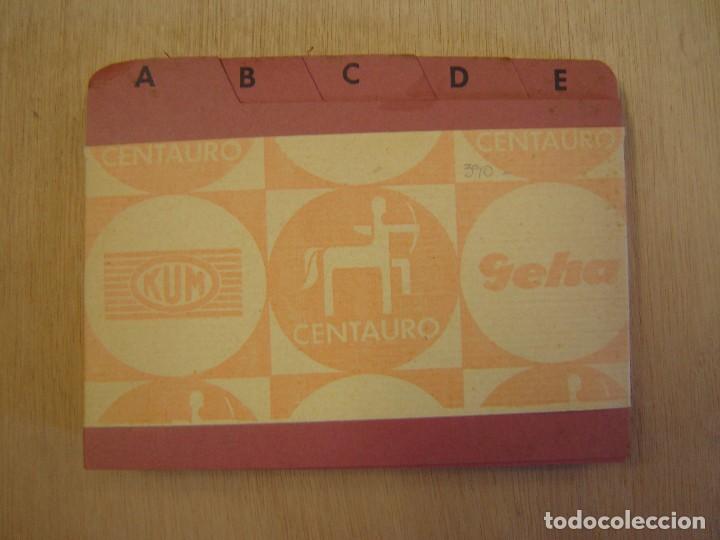 Otros art&iacute;culos de coleccionismo en papel: Separador alfab&eacute;tico para archivador , para mod. 3 de fichas 100 x 150 mm - Centauro