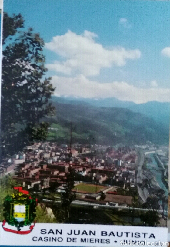 Otros art&iacute;culos de coleccionismo en papel: &Aacute;lbum de fiestas portfolio San Juan Bautista Casino de Mieres Junio 1991