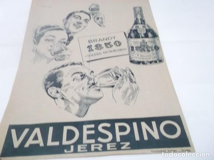 Otros Art&iacute;culos de Coleccionismo en Papel: RECORTE PUBLICIDAD A&Ntilde;OS 30 - CO&Ntilde;AC -BRANDY 1850 VALDESPINO . JEREZ
