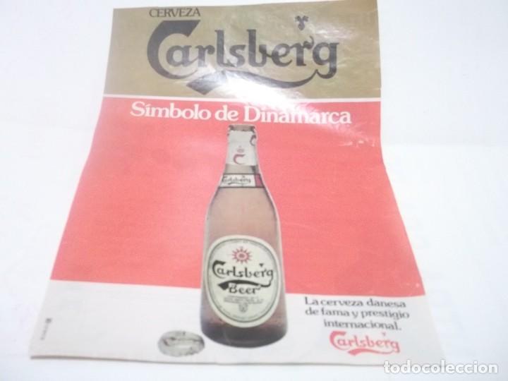 Collectionnisme Papier divers: RECORTE PUBLICIDAD A&Ntilde;OS 60 - CERVEZA CARLSBERG
