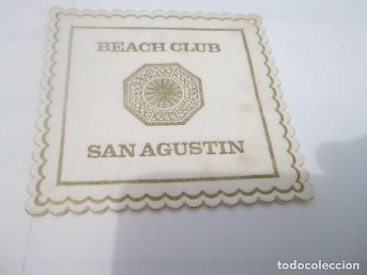 Otros Art&iacute;culos de Coleccionismo en Papel: antiguo posavaso beach club san agustin