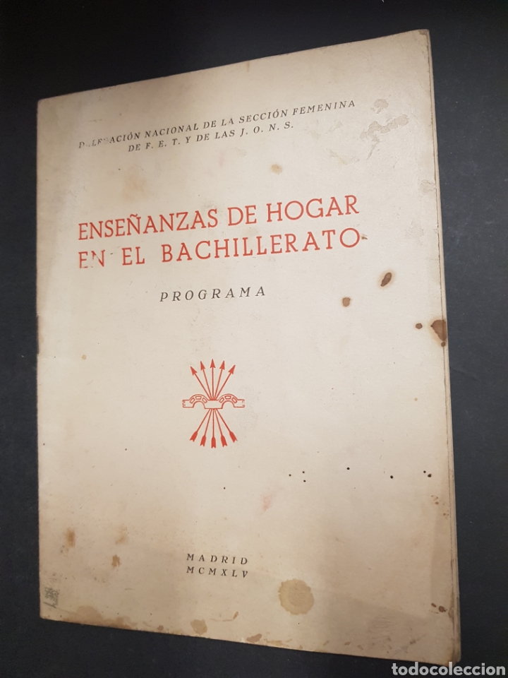 Sammelleidenschaft Andere Papierartikel: Programa ense&ntilde;anzas de hogar en el bachillerato - tdkp6