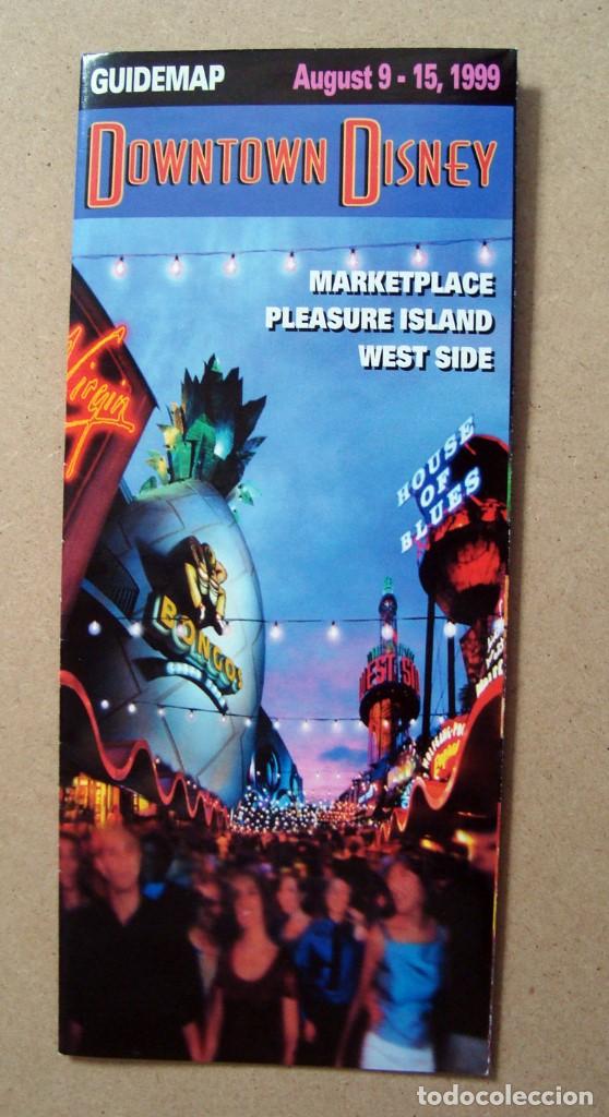 Otros art&iacute;culos de coleccionismo en papel: guia mapa downtown disney, market place pleasure island west side, disneylandia, disney 1999