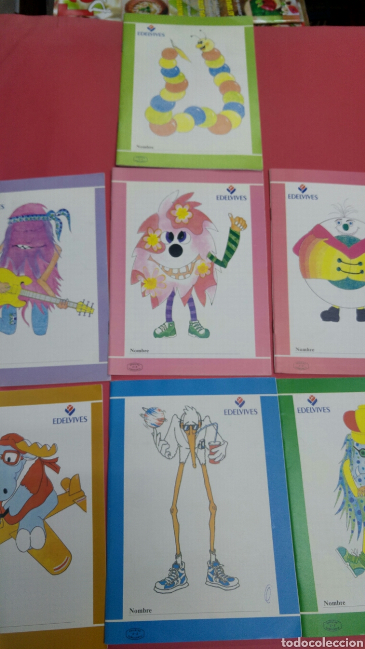 Otros Art&iacute;culos de Coleccionismo en Papel: 7 cuadernos escolares Edelvives a&ntilde;os 90 NUEVAS