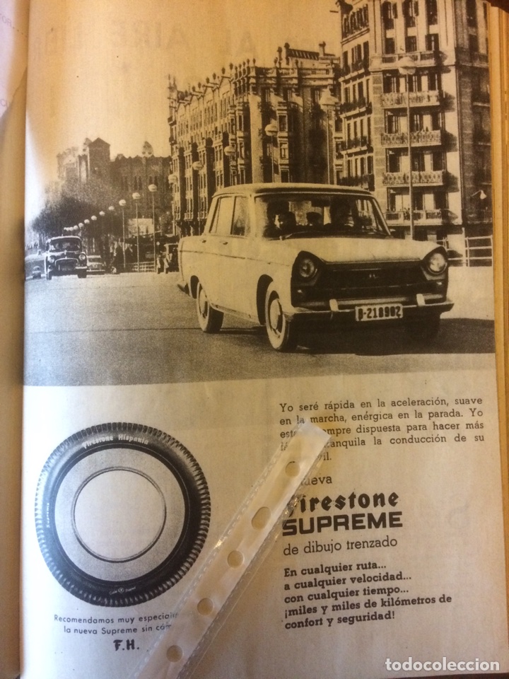 Outros artigos de papel: Publicidad Neum&aacute;ticos firestone de 1962 Seat 1400