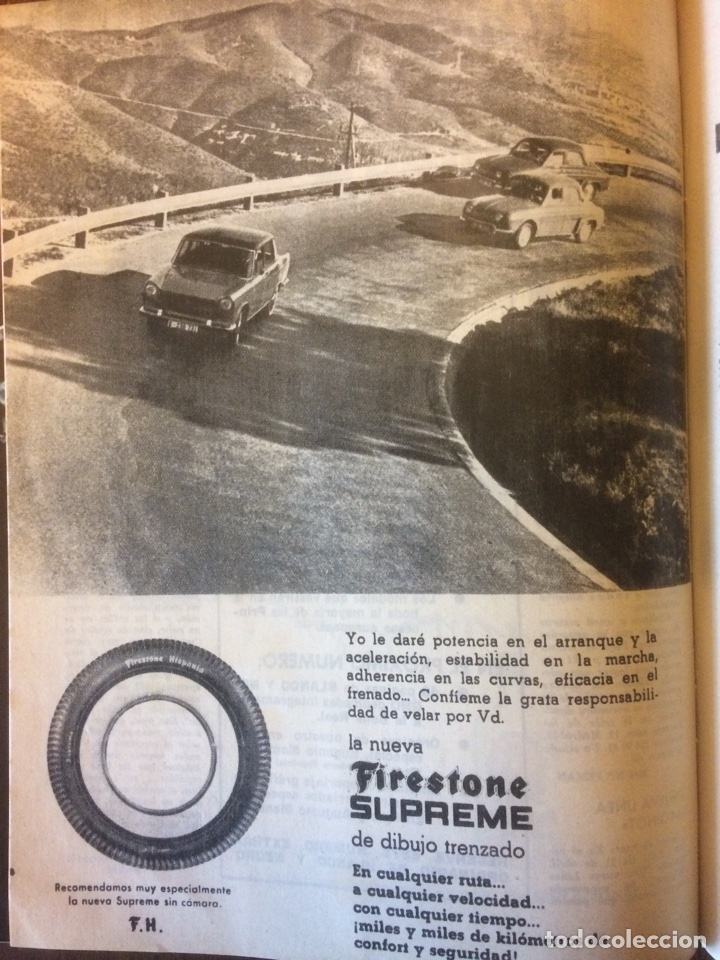 Outros artigos de papel: Publicidad Neum&aacute;ticos firestone de 1962 Seat 1400