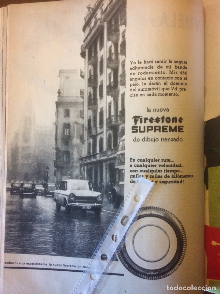 Outros artigos de papel: Publicidad Neum&aacute;ticos firestone de 1962 Seat 1400