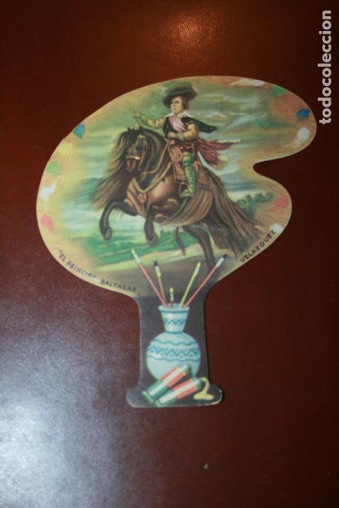 Otros art&iacute;culos de coleccionismo en papel: publicidad abanico restaurante Almirante, Madrid. dibujo el Principe Baltasar, de Velazquez.carton