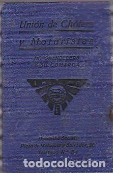 Otros Art&iacute;culos de Coleccionismo en Papel: CARNET UNION DE CHOFERS Y MOTORISTAS DE GRANOLLERS Y COMARCA 1945