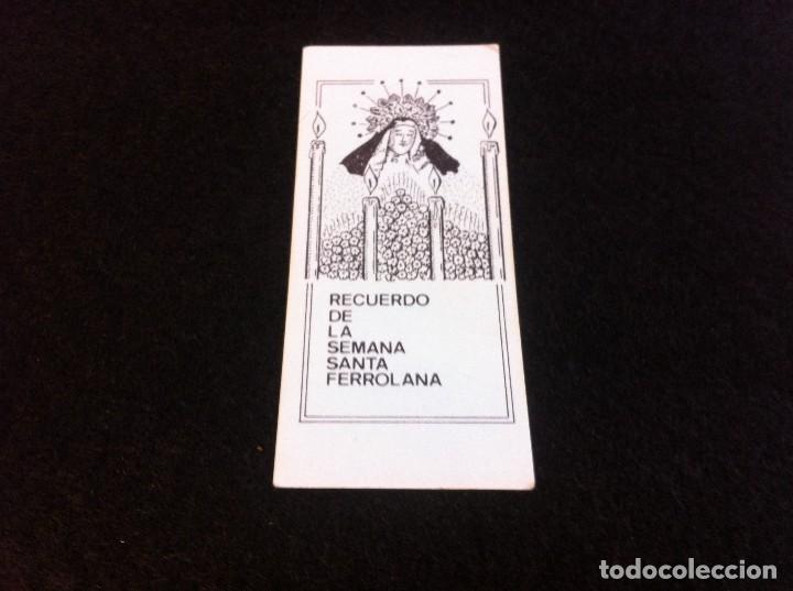 Collectionnisme Papier divers: ESTAMPA SEMANA SANTA FERROL. CARTULINA. D&Eacute;CADA DE 1980. 10 x 4,5cm.
