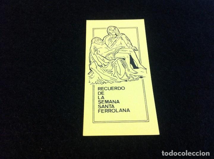 Collectionnisme Papier divers: ESTAMPA SEMANA SANTA FERROL.  CARTULINA. D&Eacute;CADA DE 1980.MEDIDAS: 9,5 x 4,5cm.