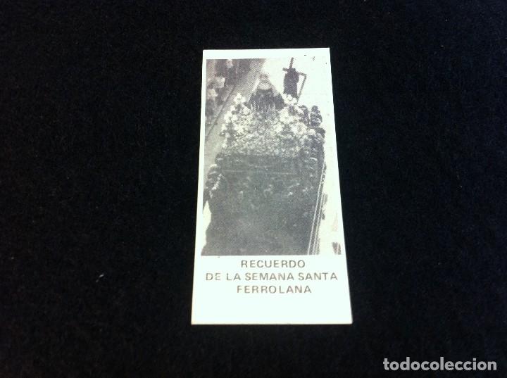 Collectionnisme Papier divers: ESTAMPA SEMANA SANTA FERROL. CARTULINA. D&Eacute;CADA DE 1980. MEDIDAS: 8 x 3,5cm.
