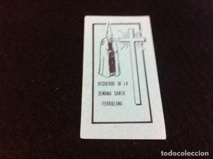 Collectionnisme Papier divers: ESTAMPA SEMANA SANTA FERROL. CARTULINA. D&Eacute;CADA DE 1980. MEDIDAS: 9,5 x 5cm.
