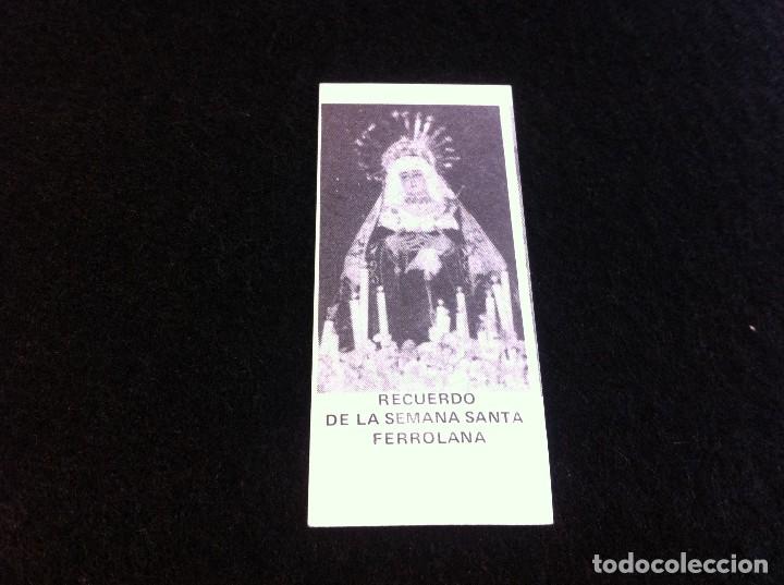 Collectionnisme Papier divers: ESTAMPA SEMANA SANTA FERROL. CARTULINA. D&Eacute;CADA DE 1980. MEDIDAS: 8,5 x 3,5cm.