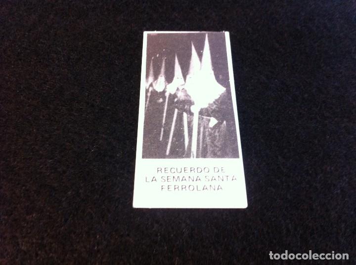 Collectionnisme Papier divers: ESTAMPA SEMANA SANTA FERROL. CARTULINA. D&Eacute;CADA DE 1980. MEDIDAS: 7 x 3cm.
