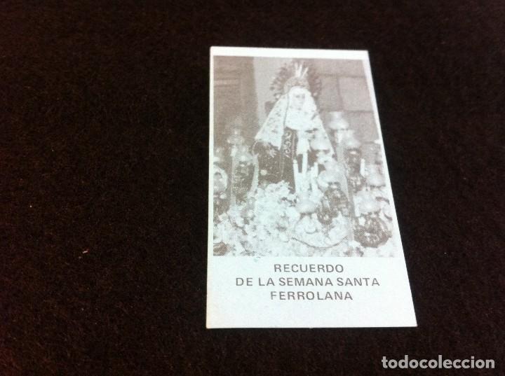 Collectionnisme Papier divers: ESTAMPA SEMANA SANTA FERROL. CARTULINA. D&Eacute;CADA DE 1980. MEDIDAS: 8 x 4,5cm.