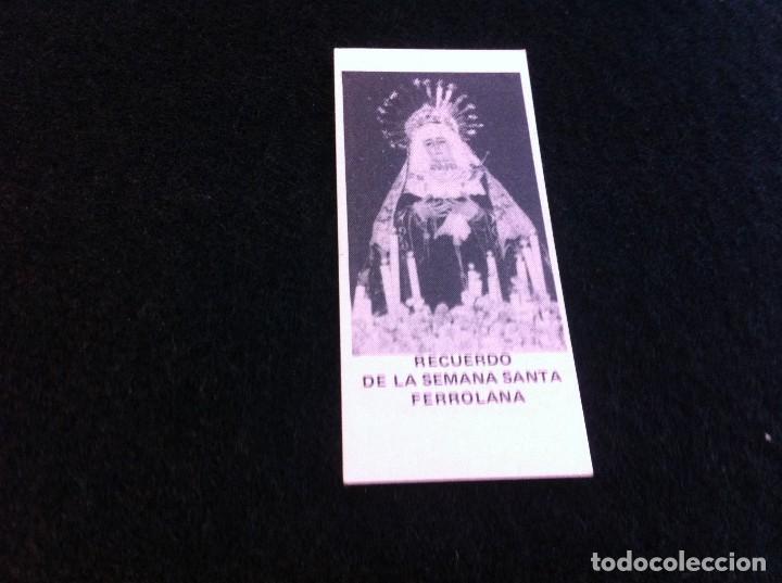 Collectionnisme Papier divers: ESTAMPA SEMANA SANTA FERROL. CARTULINA. D&Eacute;CADA DE 1980. MEDIDAS: 8 x 3,5cm.