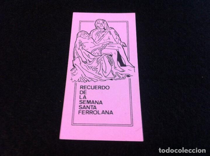 Collectionnisme Papier divers: ESTAMPA SEMANA SANTA FERROL. CARTULINA. D&Eacute;CADA DE 1980. MEDIDAS: 9,5 x 4,5cm.
