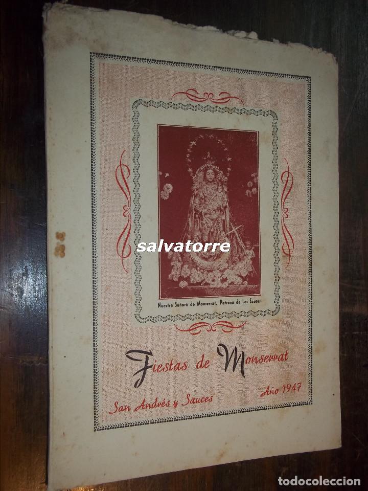 Otros Art&iacute;culos de Coleccionismo en Papel: FIESTAS DE SAN ANDRES Y SAUCES. SAN MIGUEL DE LA PALMA. A&Ntilde;O 1947.LIBRETO FESTEJOS.