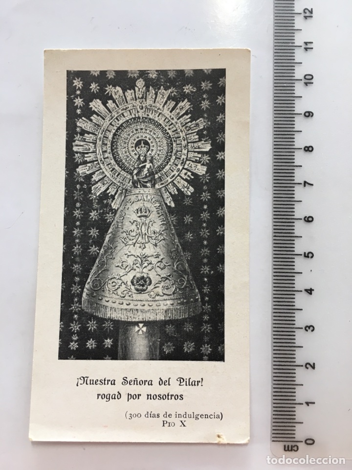 Otros Art&iacute;culos de Coleccionismo en Papel: ESTAMPA. HIMNO SANT&Iacute;SIMA VIRGEN DEL PILAR. H. 1940?