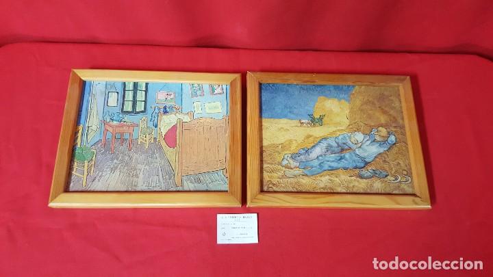 Otros Art&iacute;culos de Coleccionismo en Papel: VAN GOGH. Pareja de l&aacute;minas plastificadas y enmarcadas.