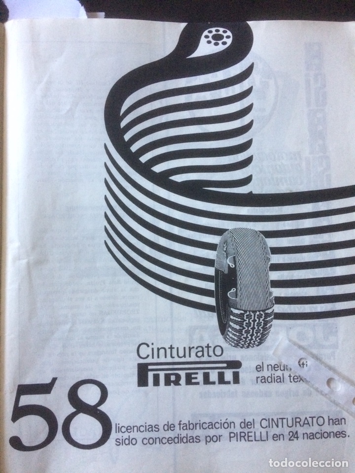 Outros artigos de papel: Publicidad Neum&aacute;ticos pirelli 58 licencias de 1967