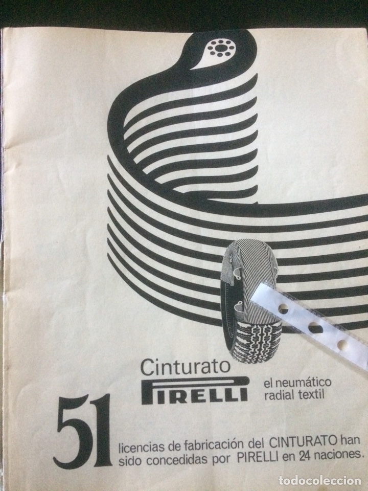 Outros artigos de papel: Publicidad Neum&aacute;ticos pirelli 51 licencias de 1967