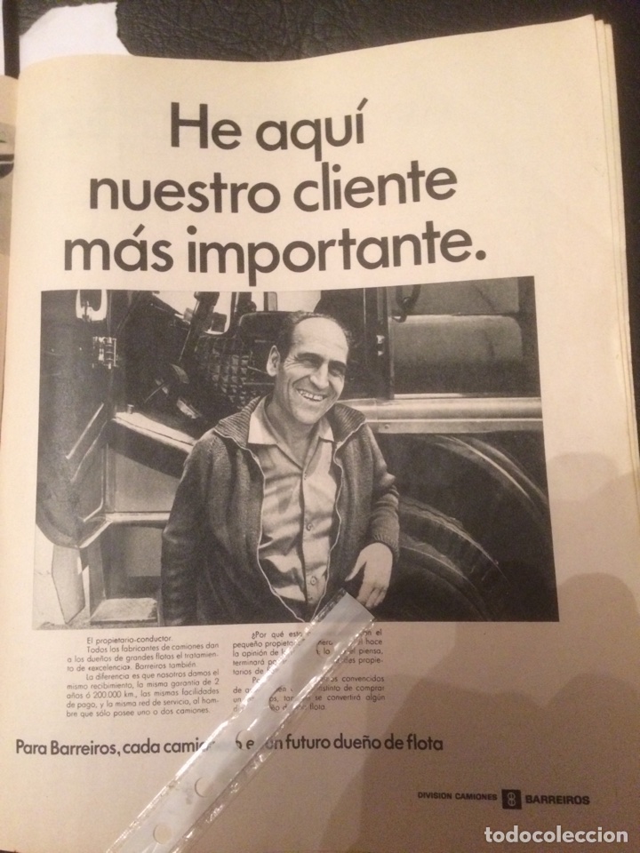Outros artigos de papel: Publicidad cami&oacute;n Barreiros de 1967