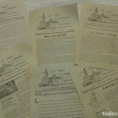 Otros Artículos de Coleccionismo en Papel: LOTE LA VEU DE LA PARRÒQUIA DE SALOMÓ. HOJAS PARROQUIALES.. Lote 118450739