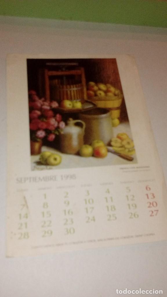 Collectionnisme Papier divers: cd-6489 hoja de calendario septiembre 1998