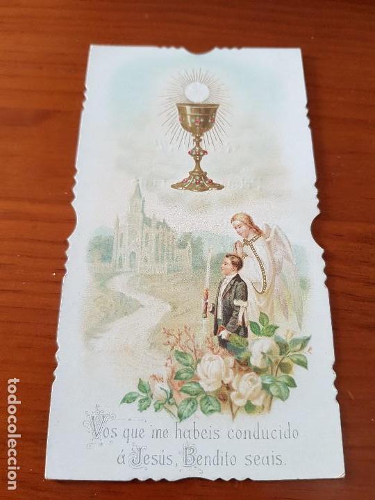 Sammelleidenschaft Andere Papierartikel: ANTIGUA ESTAMPA RELIGIOSA SURROCA Y BLANCH SANT FELIU DE TORELLO 1902