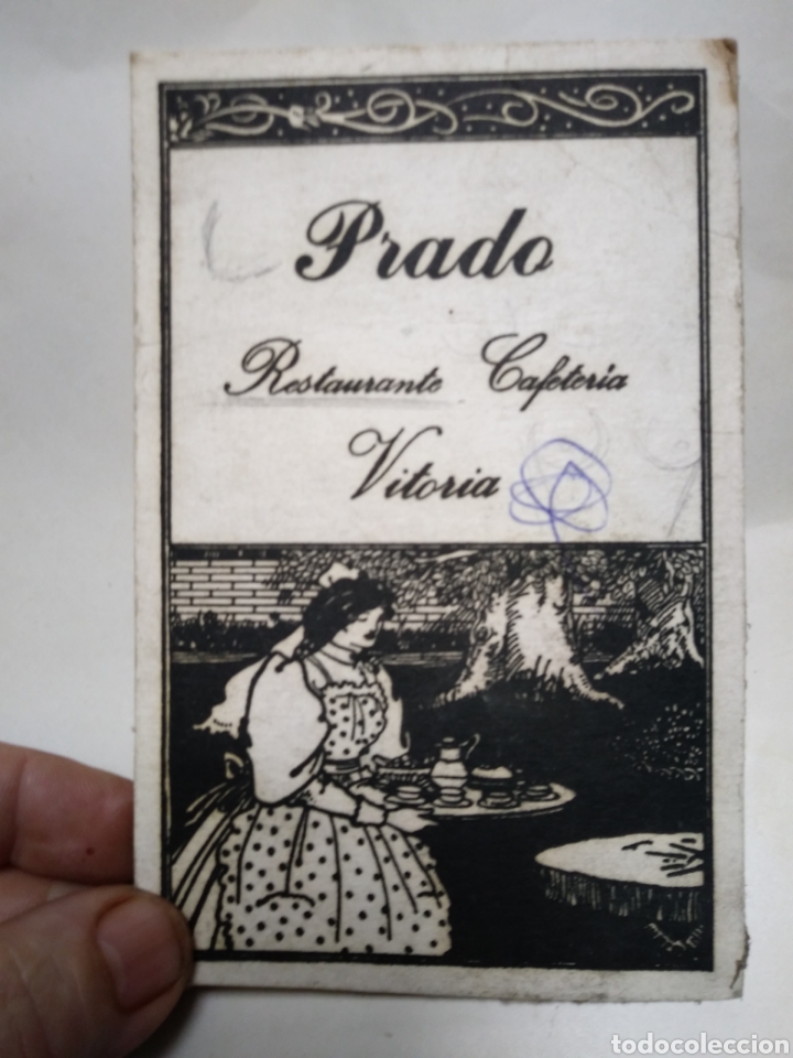 Sammelleidenschaft Andere Papierartikel: PRADO. RESTAURANTE. CAFETERIA. VITORIA.